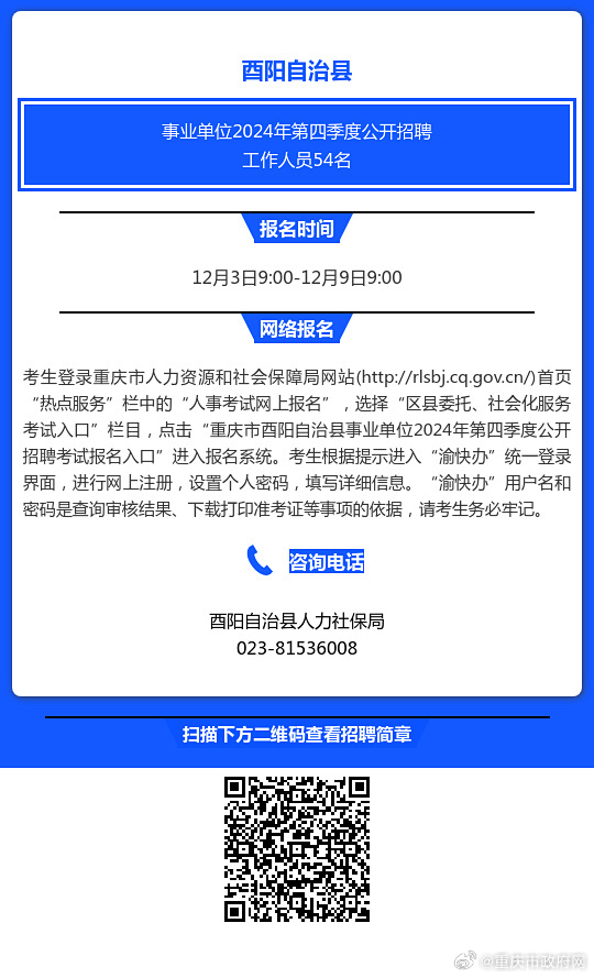 酉阳在线最新招聘信息，科技引领未来，工作生活品质双提升